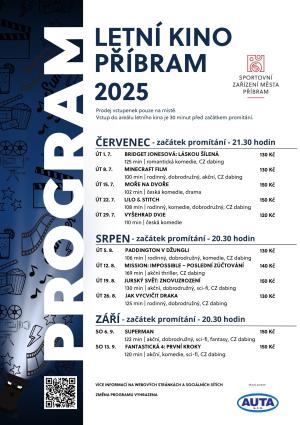 PROMÍTÁNÍ V LETNÍM KINĚ PŘÍBRAM - LÉTO 2025 obr č. 1